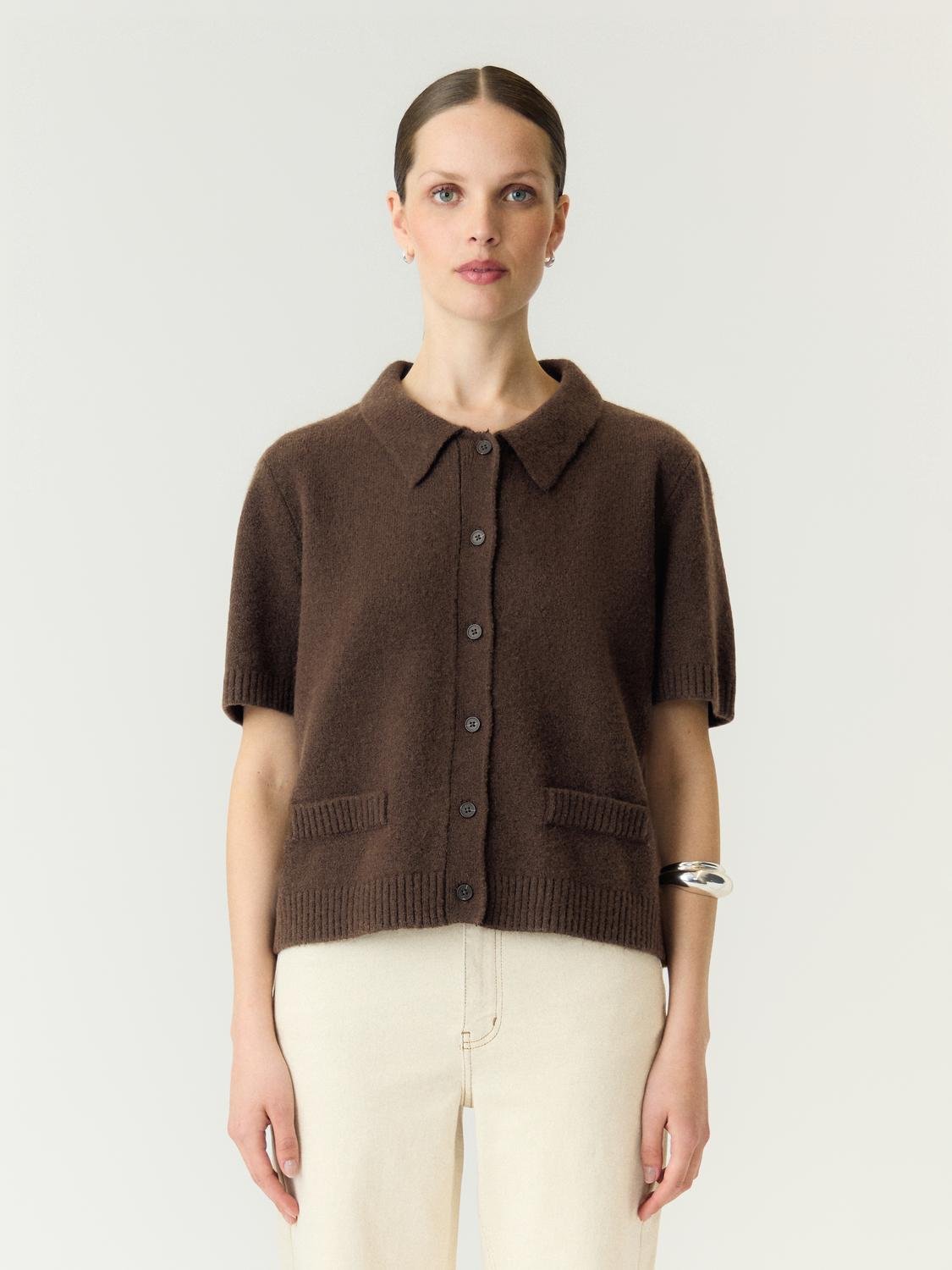 YASFRILO Knitted Cardigan - Coffee Bean - VERO MODA & VILA Bergvik